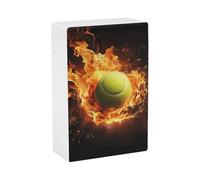 Étui à cigarettes Tennis on Fire, étanche et résistant aux chocs, compact et durable, idéal pour les voyages et les hommes et les femmes. Design résistant aux rayures. Convient aux hommes et aux femme