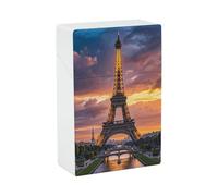 Étui à cigarettes Tour Eiffel Paris, élé et compact, idéal pour 20 cigarettes. Accessoire de poche léger et pratique. Convient aux hommes et aux femmes.
