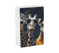 Étui à cigarettes Trois girafes portant des lunettes de soleil, boîte à cigarettes étanche, accessoires pour fumeurs, porte-cigares pour hommes et femmes