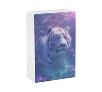 Étui à cigarettes unisexe Neon Tiger aux lumières colorées, réutilisable et étanche.