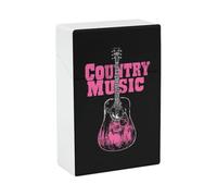Étui à cigarettes unisexe pour guitare country, réutilisable et imperméable.