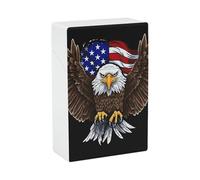 Étui à cigarettes USA Eagle étanche pour 20 cigarettes en plastique résistant à l'écrasement pour accessoires de fumage pour homme et femme