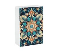 Étui à cigarettes vintage à motif mandala et fleurs, étanche, accessoire pour fumeurs, porte-cigares pour hommes et femmes.
