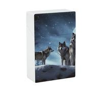 Étui à cigarettes Wolfs, boîte étanche de 20 cigarettes, incassable, en plastique, avec compartiment de rangement et accessoires pour fumeurs (femmes et hommes).
