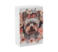 Étui à cigarettes Yorkie en plastique à motif floral, étanche, pour 20 cigarettes King Size, résistant aux chocs, accessoire pour fumeurs et fumeuses.
