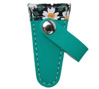 Étui à ciseaux Étui à ciseaux - Étui à ciseaux en cuir PU pour ciseaux à fleurs colorées | Housse de protection pour ciseaux à broderie, , quilting, artisanat, couverture