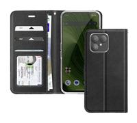 Etui à Clapet pour Fairphone 6 avec Porte Cartes Intégré Support Vidéo Noir