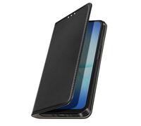 Etui à Clapet pour Galaxy A17 Magnétique avec Porte-carte et Fonction Stand Noir