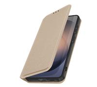 Etui à Clapet pour Galaxy S26 Magnétique Classic Edition avec Fonction Stand Dorée