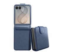 Avizar Étui à Clapet pour Galaxy Z Flip 8 Série Chesterfield Effet Cuir Texturé