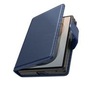 Avizar Étui à Clapet pour Galaxy Z Fold 8 Série Chesterfield Effet Cuir Texturé
