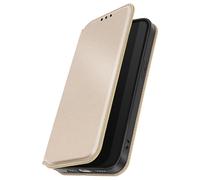 Étui à Clapet pour iPhone 16e avec Porte-cartes et Fonction Support Dorée