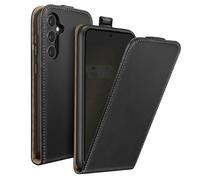 Etui à Clapet Vertical Samsung Galaxy S23 FE - Porte-carte, Magnétique, Effet Cuir Noir