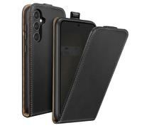 Etui à Clapet Vertical Samsung Galaxy S23 FE - Porte-carte, Magnétique, Effet Cuir Noir