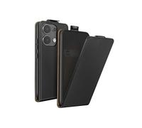 Etui à clapet vertical magnétique Redmi Note 13 4G Porte-carte Noir