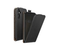 Etui à Clapet Vertical Samsung Galaxy S23 FE - Porte-carte, Magnétique, Effet Cuir Noir