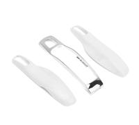 Étui istance, Voiture Télécommande Porte-clés étui Garniture Housse de Protection ABS étui Protecteur Adapté pour 911 / Panamera/Macan/(Coquille centrale blanc