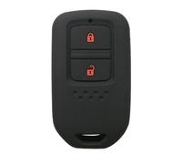 Étui À Clés De Voiture en Silicone 2 Boutons pour Fit GP5 pour Navette Gp8 pour Jade pour VEZEL pour City pour Civic pour Jazz BRV Étui Clés(Black with Red)