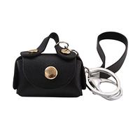 Étui à clés de voiture Portefeuille Porte-clé pour hommes femmes Porte-monnaie Étui à clés (noir, taille unique)