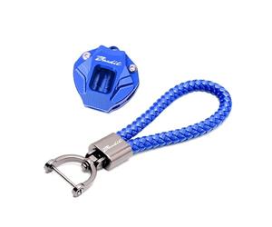 Étui à clés en aluminium Pour Suzuki Bandit S 650 Bandit 650 1200 Bnadit1200 Moto Etui Clés Coque Porte-clés Porte-clés(1Set K101 Blue)