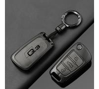 Étui à clés pliant en alliage de cuir pour voiture, support de coque pour Audi Q3 8u f3 S, Protection de ligne, porte-clés, accessoires de voiture
