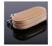 Étui à clés, sac en cuir: porte-clés unisexe avec fermeture éclair for ranger vos clés de voiture et plus encore(Yellow)