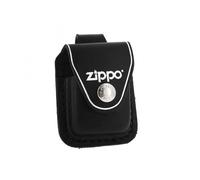 etui à clip cuir noir pour briquet zippo