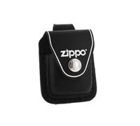 etui à clip cuir noir pour briquet zippo