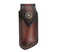 Étui a Couteau de Poche,Etui a Couteau Pliant en Cuir avec Trou de Suspension pour Ceinture et Fermeture a Pression pour Hommes et Femmes,Chasse,Camping,Jungle,Exploration (Couteau Non Inclus)