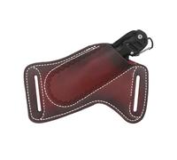 Étui à Couteau en Cuir pour Ceinture, Étui à Couteau de Poche Étui à Couteau Porte-Couteau de Poche Pliable Porte-Couteaux Compact pour Outils EDC Cadeau pour Homme (Marron Foncé)