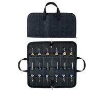 Étui à couteaux, vitrine tactique, 18 emplacements, support pliant, organisateur EDC pour camping, Noir, Classique