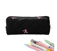 Étui à crayon à fermeture éclair, boîtier du porte-crayon - Affaire à nœud à nœud papillon Pouche de grande capacité - École intermédiaire et primaire garçons de papeterie de papeteries Conteneurs Zip