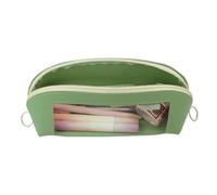Étui À Crayon, Papetery SPORTER SPOCH, Organisateur De Crayon À Fermeture Éclair, Conception De Grande Capacité, Matériau En Cuir Transparent, 23,5x8x8,5 Cm Pour Les Étudiants, Enseignants, Profession