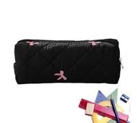 Étui à Crayons à glissière, étui à Crayons - Étudiants étui de Rangement pour Cravate de Fil,Femmes Teen Girls Bureau Cosmetics Organizer Closure Closure Sacs pour Le Papier, Noir, riferimento