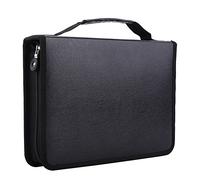Étui À Crayons De Couleur Trousse De Crayons Stylo En Cuir PU Grande Capacité Zippered Poche Sac Avec Sangle Poignée Multi-couche Organisateur Pour 150 Crayons (Couleur : Noir)