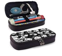 Étui à crayons en cuir QiangQ Jirou Kyoka, sac de papeterie pour étudiants de grande capacité, étui à crayons, étui à crayons portable pour fournitures scolaires et de bureau
