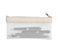 Étui à crayons en forme de stylo transparent et de poche | Clear Pen Case Bag With Large Capacity, Transparent Marker Pouch for School Supplies