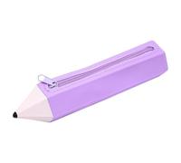 Étui à crayons en silicone - Organiseur de fermeture éclair, design 3D | matériau flexible et durable, compact, violet, Consulte la descripción, Voir description