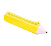 Étui à crayons en silicone - Organiseur de fermeture éclair, design 3D | matériau flexible et durable, compact, Jaune, Consulte la descripción, Voir description