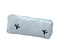 Étui à crayons, grande capacité, rangement pour crayons avec grande capacité - Règle Eraser Marker School Stationery Conteneur cosmétique Organiseur pour femmes, adolescentes, bleu, Voir description