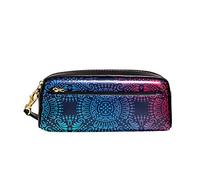 Étui À Crayons Mandala Ornemental De Luxe Pochette Pratique Papeterie Organisateur Grande Capacité Trousse pour Garçons Collège Adolescent