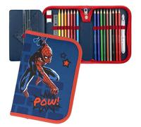 Étui à Crayons remplie | Marvel Spider-Man | Trousse pour Enfants | École