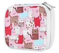 Étui à crochet, sac d'accessoires de tricot, sac d'aiguilles à crochet, organisateur de crochet vide, étui de rangement d'aiguilles à tricoter avec poches en filet