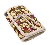 Étui à crochet | Sac de rangement en nylon léger pour aiguilles à crochet | Sac facile à transporter pour tricoter les premiers cœurs, les aiguilles à tricoter, les amours et les maisons, multicolore,
