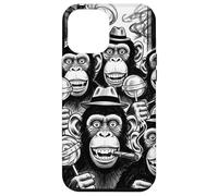 Étui à Croquis Monkey Gangster pour Bande dessinée rétro Coque pour iPhone 12 Pro Max