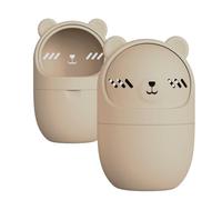 Étui à éponge de maquillage, maquillage Blender Travel Case | Silicone Bear Foundation Blender Greder Forme - Outil de maquillage pour le visage réutilisable Rangement de bouffée en poudre respirant p