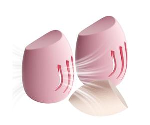 Étui à éponge ventilé, porte-éponge anti-poussière, mélangeur de beauté 2,95x2,24x2,24 pouces avec conception de flux d'air, étui à cosmétiques, porte-éponge de maquillage avec style épuré, étuis de r