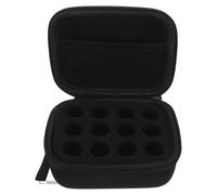 Étui à Insuline 10ml en EVA et Nylon, Noir, Portable | Compartiment EVA Interne, Sections Multigrilles, Nettoyage Facile, Résistance aux Chocs, Ajustement Sûr