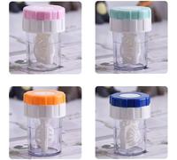 Étui À Lentilles De Contact 4 Pièces, Nettoyeur De Lentilles De Contact, Étui De Nettoyage De Lentilles De Contact, Nettoyage De Lentilles De Contact À Rotation Manuelle, Pour La Maison Et Les Voyages