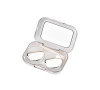 Étui à lentilles de contact, conteneur trempage for miroir, Kit support voyage d'affaires(Silver)